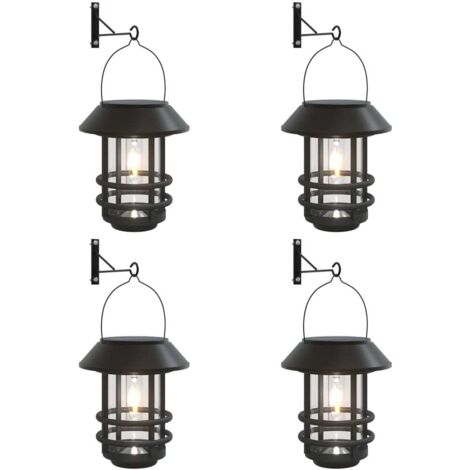 Lanternes murales solaires d'extérieur 4 pcs blanc CFW505196