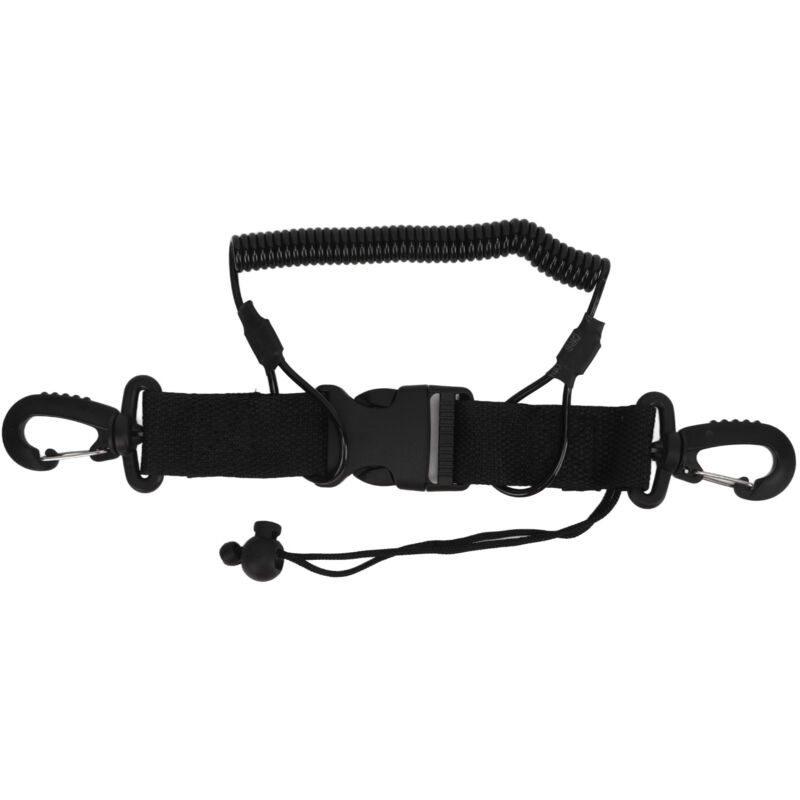 Lanyard de Plongée en Nylon à Ressort Enroulé, Accessoire Anti-Perte pour Caméra Sous-Marine avec Boucle à Libération Rapide pour Escalade