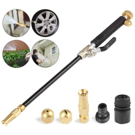 Lanza de lavado a alta presión de 48 cm, pulverizador para riego de jardín, herramienta para limpiar canalones, patios y ventanas de coches.