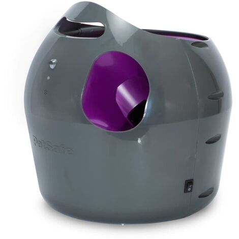 Lanzador de pelotas automático gris y morado 9 m PetSafe