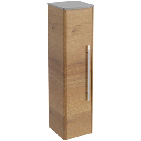 Lanzet Classico Midischrank, Hellbraun, Grau-Metallic, links"-"7968712