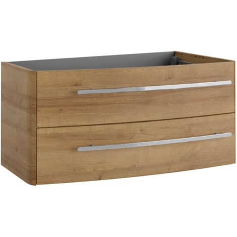 Lanzet Classico Waschtischunterschrank 100cm Hellbraun, links"-"7964112