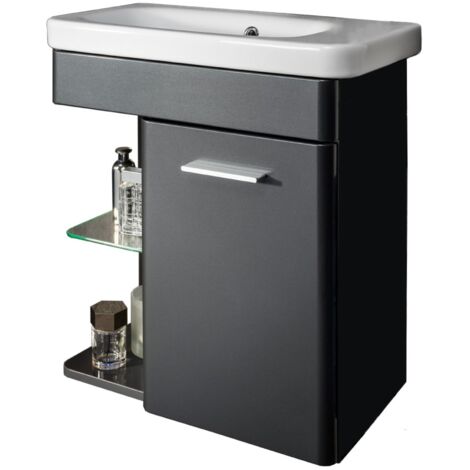 Lanzet Gäste WC Set 2-tlg K8 Badmöbel 60 cm Unterschrank Möbel"-"06352145