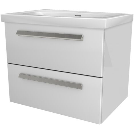 Lanzet K1 Badmöbel Set 2-teilig, 61cm breit, Weiß"-"90155145