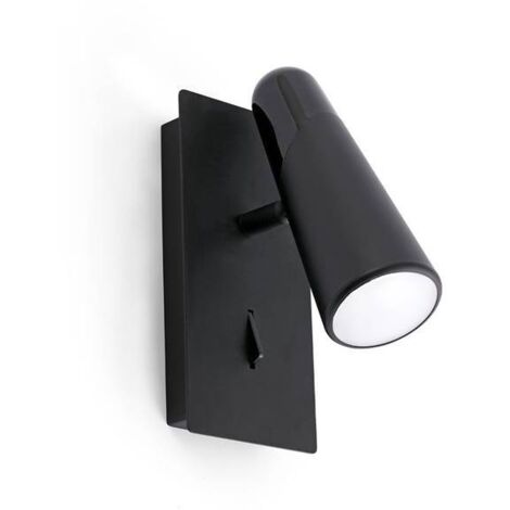 Lao Lampada Da Parete Nero Led 4,5W 3000K Marca Faro