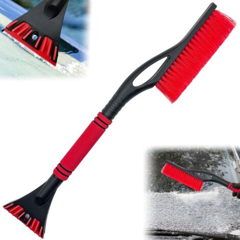 LAOA 2 en 1 Grattoir à Glace et Brosse à Neige, Grattoir à Glace pour Voiture avec Brosse,balayette Neige Voiture,Grattoir Voiture avec Balais à Neige pour Auto Grattoir Pare Brise