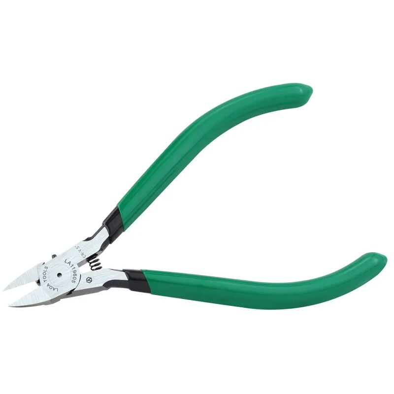 Laoa - ciseaux électriques de 5 pouces, pince diagonale cr-v fil de fer, Pince Coupe-Cable, coupe-fil de cuivre avec ressort permettant d'économiser