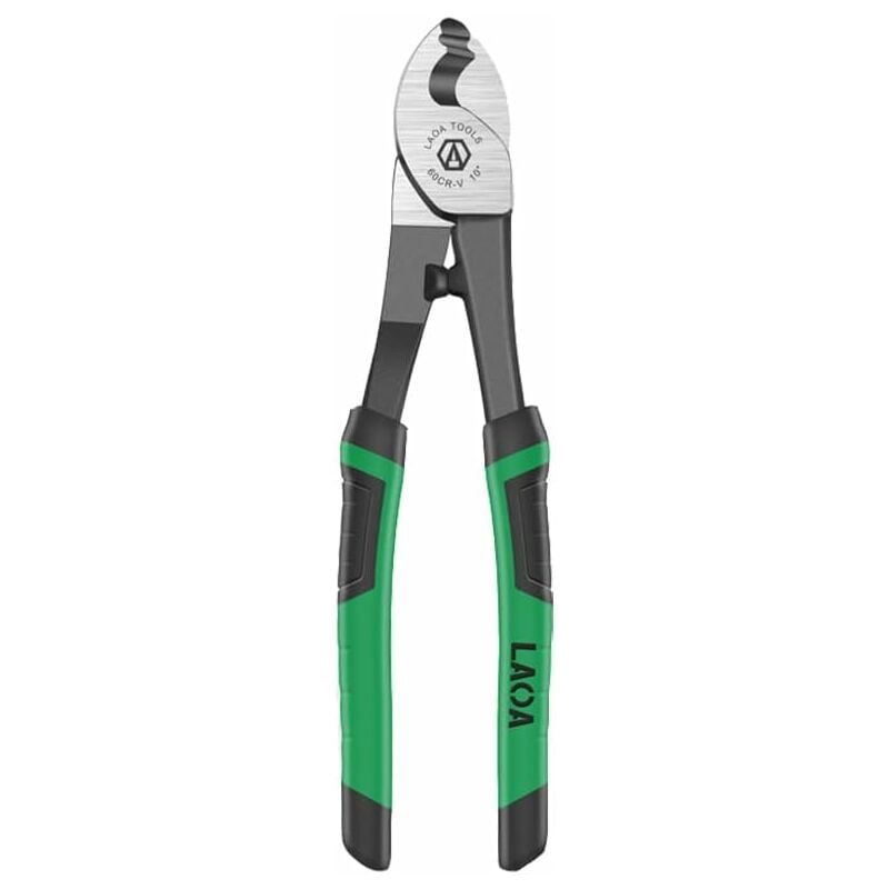 Laoa - coupe-cable, pince à sertir robuste pour couper l'aluminium, le cuivre et les cables de communication, 10 pouces