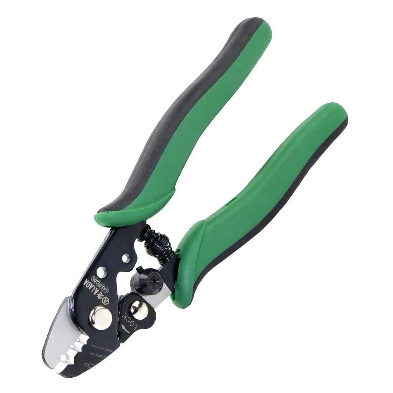 Laoa - Pince à sertir, Pince à dénuder de fibres optiques, ciseaux à sertir, outils de dénudage de fils, dénudeur de cables Portable, 160mm