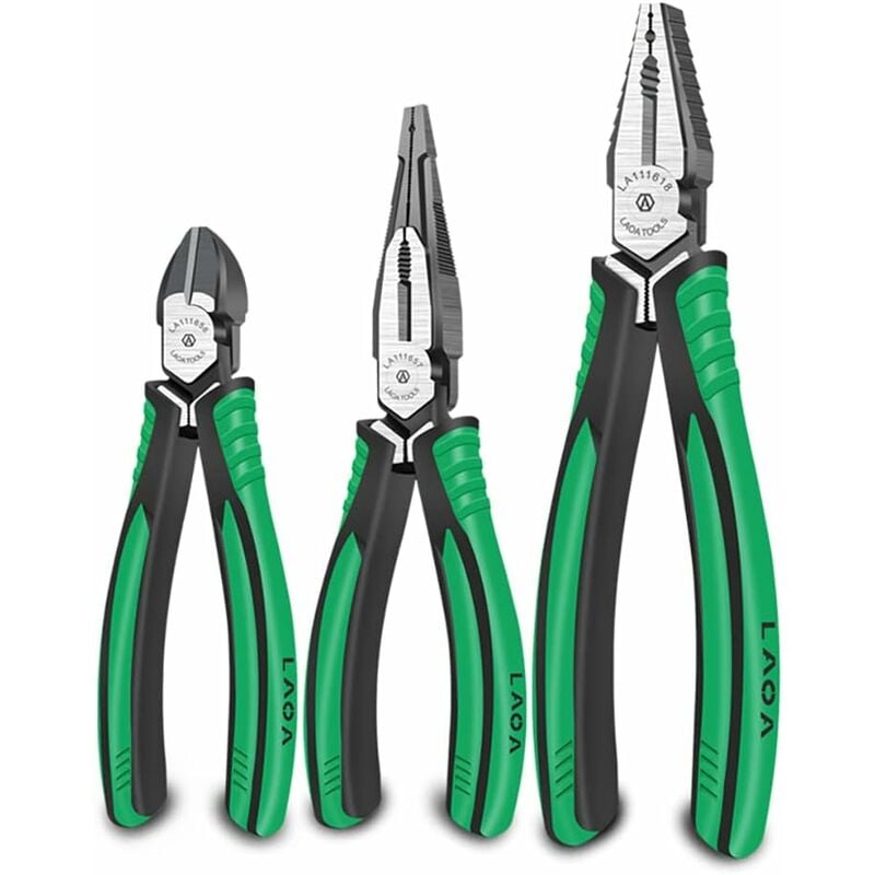 Laoa - dénudeur de fil 9 pouces, coupe-cable 1-4 mm2, dénudage de vis à bois M3 M4, coupe d'ongles, sertissage, outils à main d'électricien