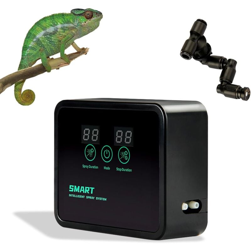 Humidificateur pour Reptiles Système de Brumisation Intelligent pour Reptiles Humidificateurs de Terrariums pour Tropicales Amphibiens Rainforest