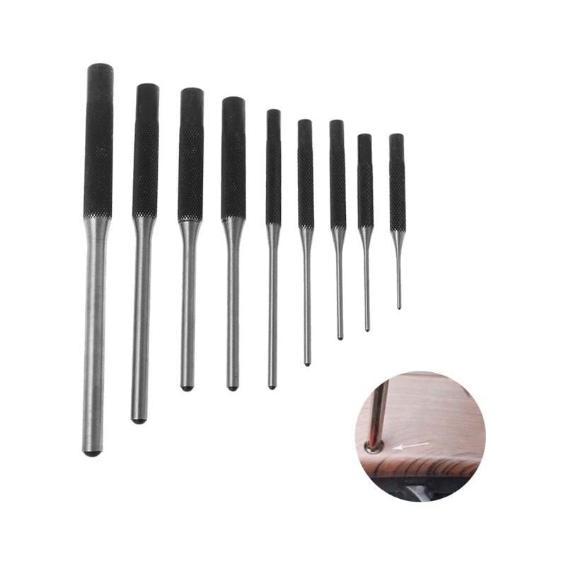 LAOA Jeu de 9 Chasses-Goupilles, Outil de Retrait de la Goupille pour Réparation l'Automobile, le Montre, la Bijouterie et l'Artisanat