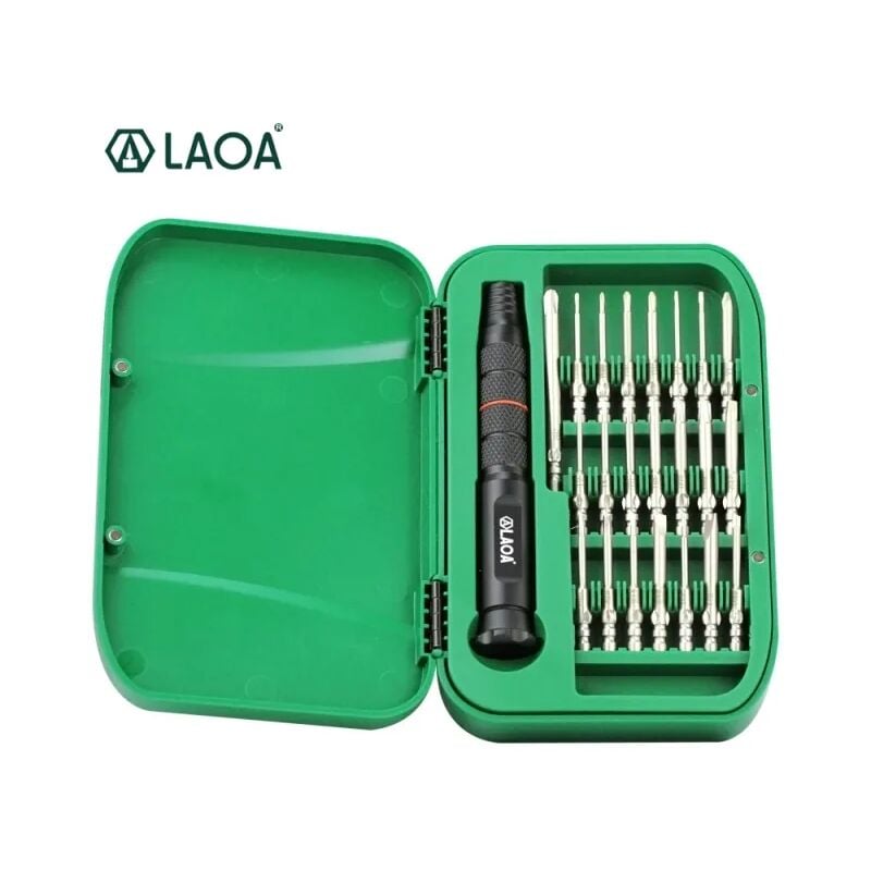 Jeu de Tournevis de précision 22 en 1, Embouts de Vissage, avec 22 embouts de tournevis, outils de réparation pour téléphones portables - Laoa