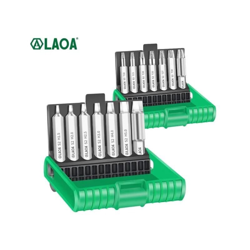 7 pièces d'extracteur de vis, Jeu d'extracteur de Vis Dépouillé, forets pour Boulons ou Vis Endommagés, outil de retrait d'extracteur, facile à