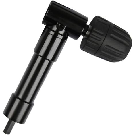 LAOA Mandrin à Angle Droit 90° Auto-Serrant, Mandrin Coude de Perceuse à Dégagement Rapide Embout Visseuse Renvoi d'angle Adaptateur de Foret de Mandrin Renvoi d'angle Droit pour Perceuse