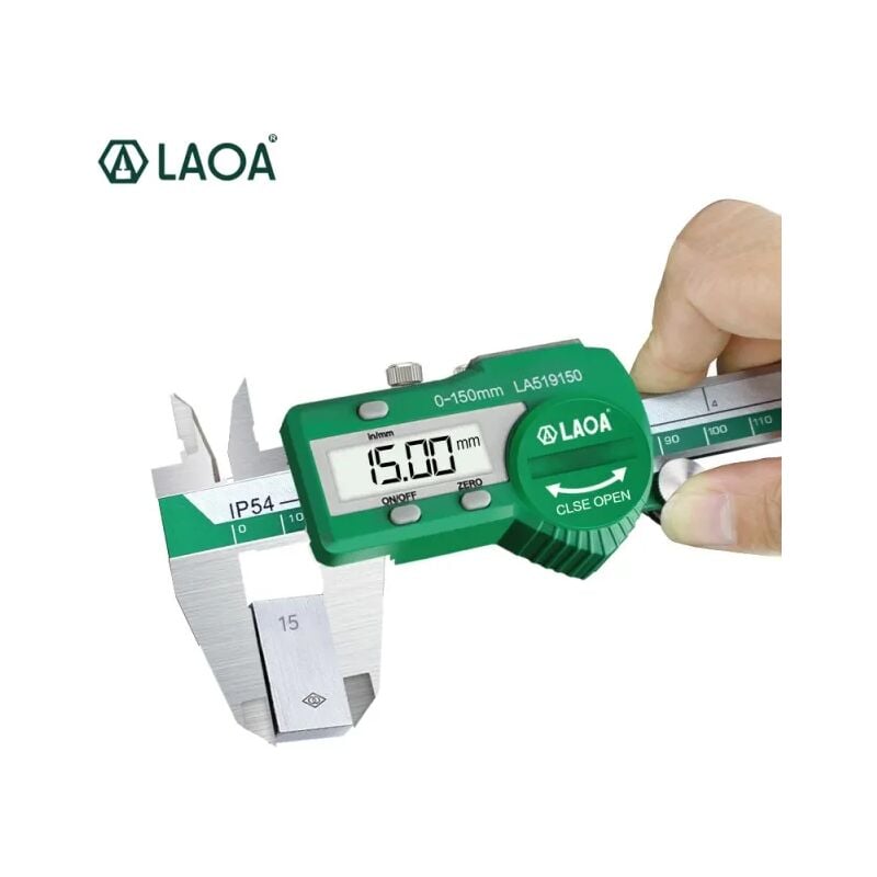 Laoa - Pied à Coulisse numérique étanche en acier inoxydable, Caliper, mesure électronique industrielle, règle de mesure 0-150mm, Réglable 0.01mm