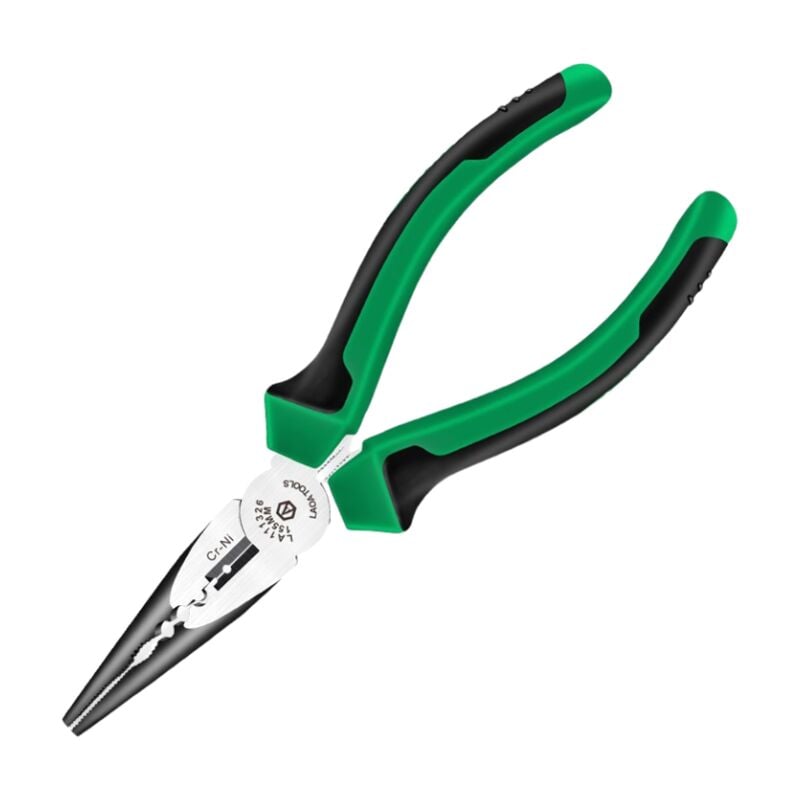 Pince à bec demi-rond, pince coupante à fil, pince à Long nez 165.6 mm, cable de perles diagonale, coupe latérale de fil - Laoa