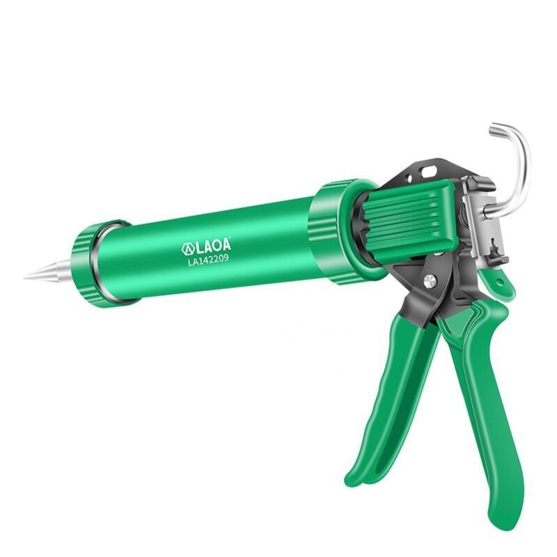 Pistolet à mastic, pistolet manuel pour fenêtres ou portes, outils de ménagers, Pistolet à colle pressée, Sans batterie, ni chargeur, 300ml, 360mm