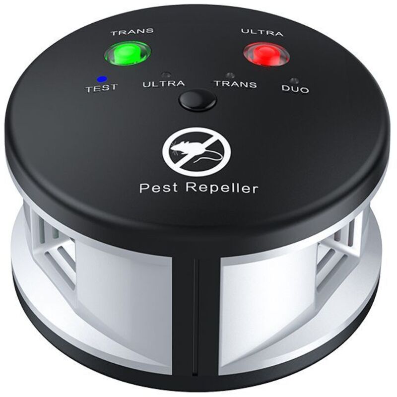 Laoa - Répulsif ultrason 360° anti rats, souris, rongeurs, cafards et insectes. Fréquences variables puissantes, une portée de 550 m2. Solution