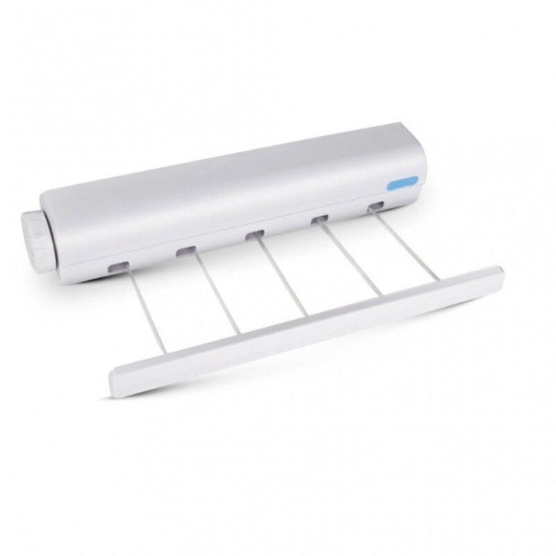 Séchoir mural intérieur et extérieur, Etendoir à Linge extensible jusqu'à 3.75m - Laoa