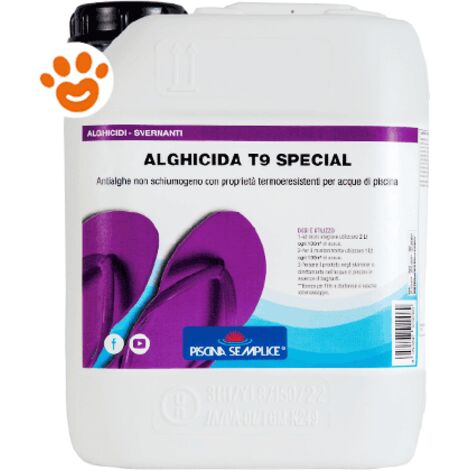 LAPI Alghicida T9 Special 10Lt Anti Alghe Non Schiumogeno Effetto azzurrante