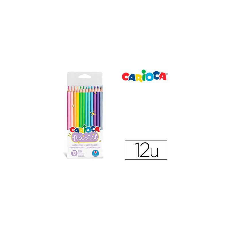 

Genérica - Carioca lapices de colores pastel - caja de 12