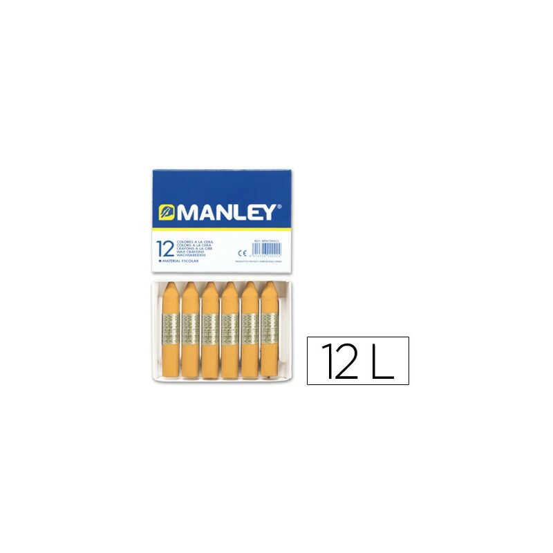 

Liderpapel - Lapices cera manley unicolor ocre -caja de 12 n.26