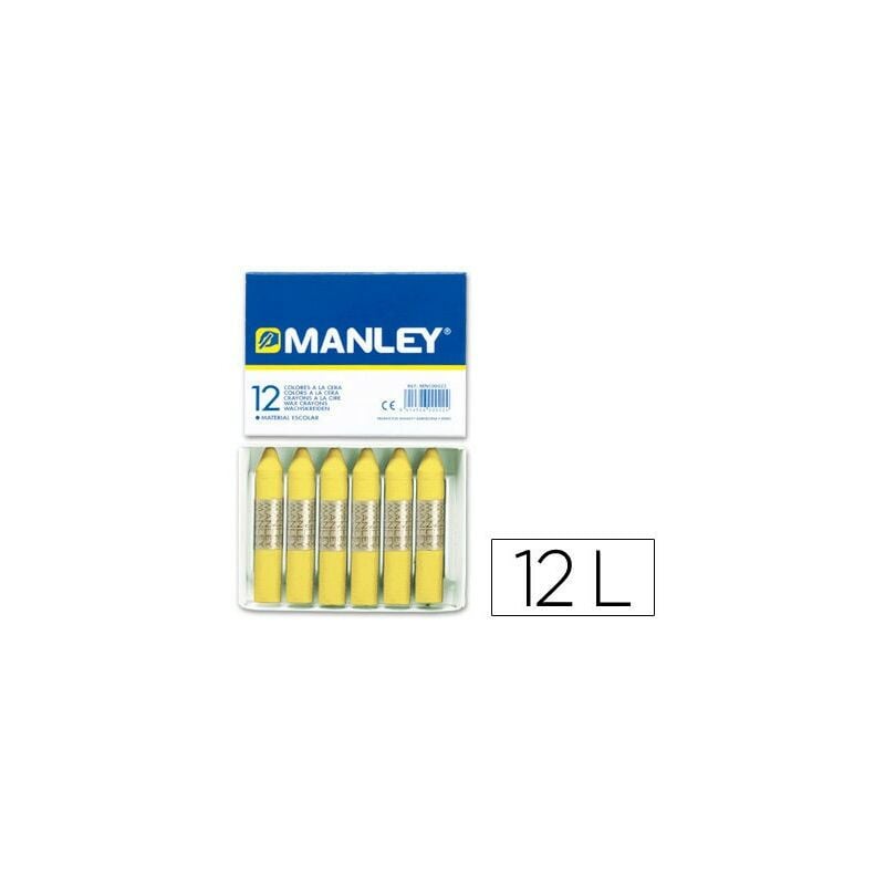 

Liderpapel - Lapices cera manley unicolor verde amarillo claro nº 47 caja de 12