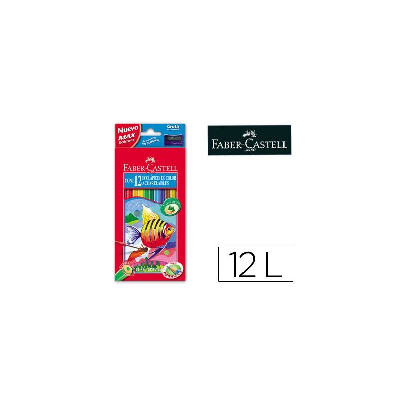 

Liderpapel - Lapices de colores faber-castell acuarelables c/ 12 surtidos