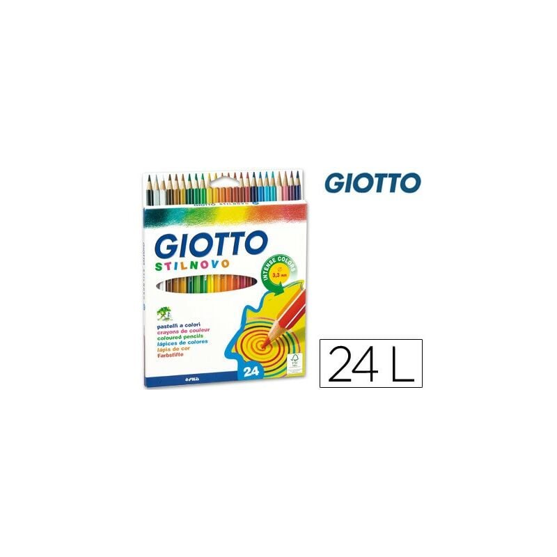 

Liderpapel - Lapices de colores giotto stilnovo 24 colores unidad