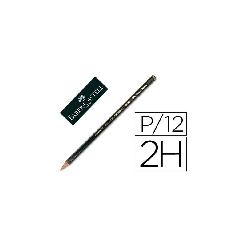 

Lapices de grafito faber 9000 2h unidad (pack de 12 uds.)