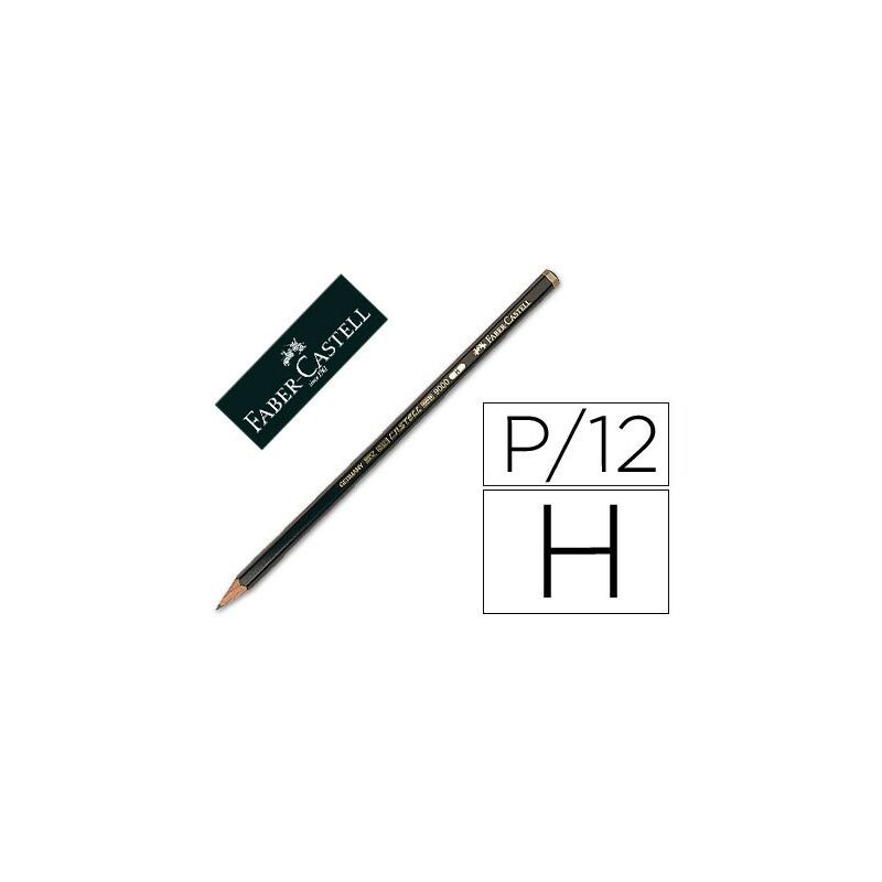 

Liderpapel - Lapices de grafito faber 9000 h unidad (pack de 12 uds.)