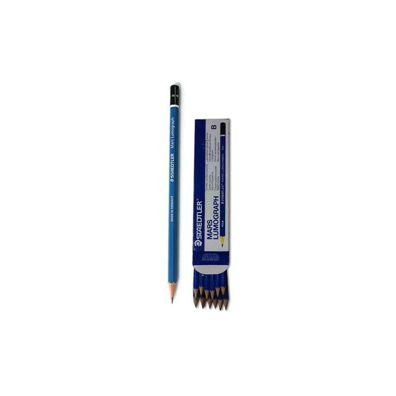 

Lapices de grafito staedtler mars lumograph 100 b unidad (pack de 12 uds.)