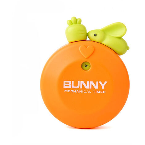 Lapin orange mignon dessin animé lapin tuile minuterie cuisine créative soupe minuterie mécanique