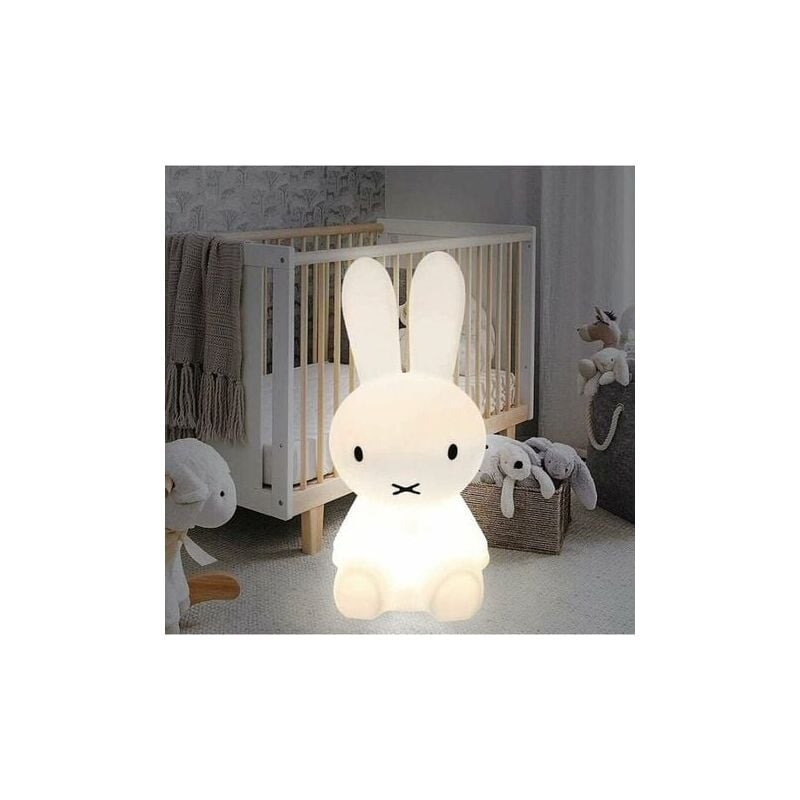 Kcvv - Lapin Veilleuse Bebe Tactile 7 Couleurs usb Rechargeable Peut être Chronométré Veilleuse Enfant Deco Lampe Pour Décoration