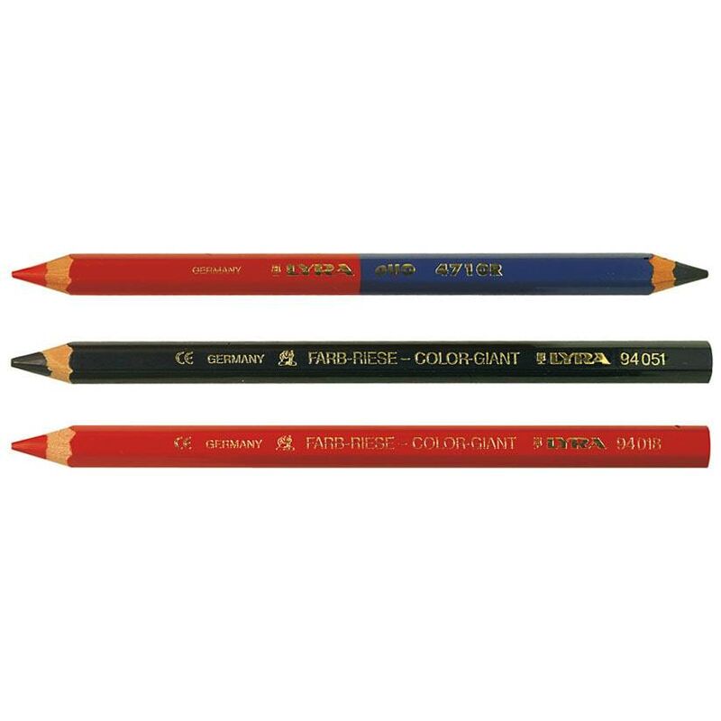 

Acha - Lapiz Color Mina Gruesa Lyra 45008 Azul - Rojo
