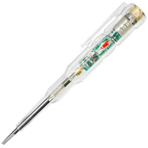 Lápiz comprobador de voltaje inteligente, detector de voltaje, lápiz de prueba eléctrica con LED de alto brillo y destornillador incorporado.