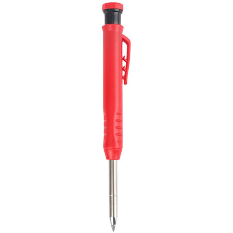 Lápiz de carpintero portátil, portaminas, marcador de agujero profundo con sacapuntas, ideal para dibujar, construir y decorar.