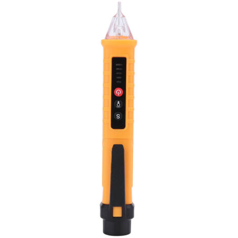 Lápiz detector de voltaje de alta precisión 802, 48-1000V/12-1000V, ABS amarillo