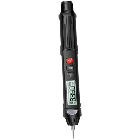 Lápiz digital para comprobar la tensión, detector de tensión sin contacto con pantalla LCD retroiluminada para una rápida verificación de cortocircuitos y fallos.