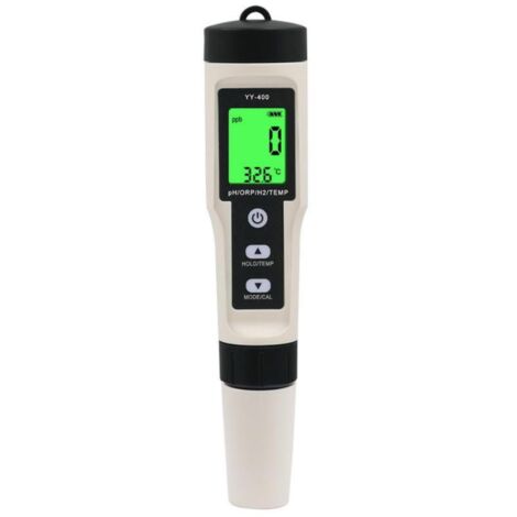 Lápiz medidor de calidad del agua YY-400 4 en 1: Mide el contenido de iones de hidrógeno, con retroiluminación.