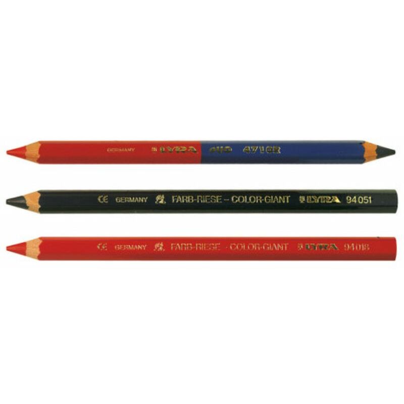 

Lapiz Mina Roja Y Azul Gruesa C/12 Und.
