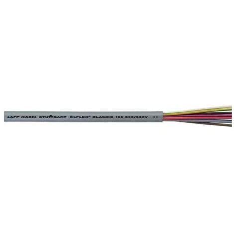 Lapp 00102044 - Linea di controllo Ölflex Classic 100, 4 x 1 mm², senza conduttore di protezione verde-giallo, cavo a 4 conduttori, cavo in PVC codificato a colori, 4 conduttori, 10 m