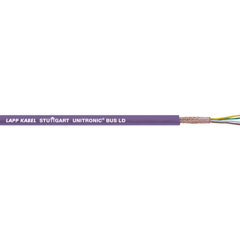 Lapp 10 Meter 2170203 Unitronic BUS LD Busleitung 1x2x0,22 mm² geschirmt I Datenleitung 7-drähtig I Flammwidrig I Bus Kabel I EMV Abschirmung I Buskabel feinstdrähtig I Datenkabel abgeschirmt