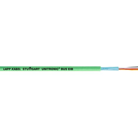 Lapp 10 Meter 2170240 Unitronic BUS EIB Busleitung 2X2X0,8 geschirmt grün I KNX Bus Kabel I Datenkabel 4 adrig I PVC Datenbus Kabel I Datenbusleitung I feste Verlegung I Buskabel KNX