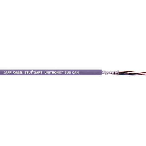Lapp 10 Meter 2170266 Unitronic BUS CAN Busleitung 1x2x0,5 mm² I Buskabel geschirmt I PVC-Signalkabel I Leitung verdrillt I Datenleitung I UL-Zertifiziert I violett