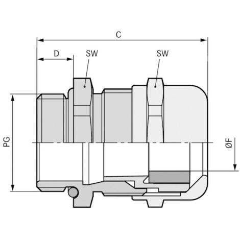 LAPP 52115720 Kabelverschraubung  PG11  Messing Messing 50 St.