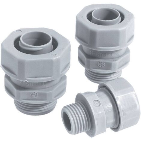 LAPP 55501300 SILVYN® USK-M 10x1,0 Raccordo a vite del tubo flessibile Grigio-Argento (RAL 7001) M10 7 mm Piatto 1 pz.