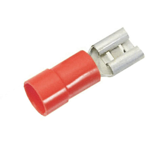 LAPP 63101050 Flachsteckhülse  Steckbreite: 6.3 mm Steckdicke: 0.8 mm 180 ° Teilisoliert Rot 100 St.
