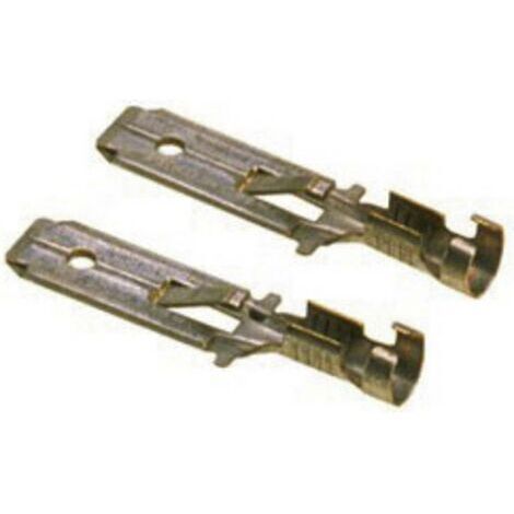 LAPP 63501022 Flachstecker  Steckbreite: 6.3 mm Steckdicke: 0.8 mm 180 ° Unisoliert Metall 100 St.
